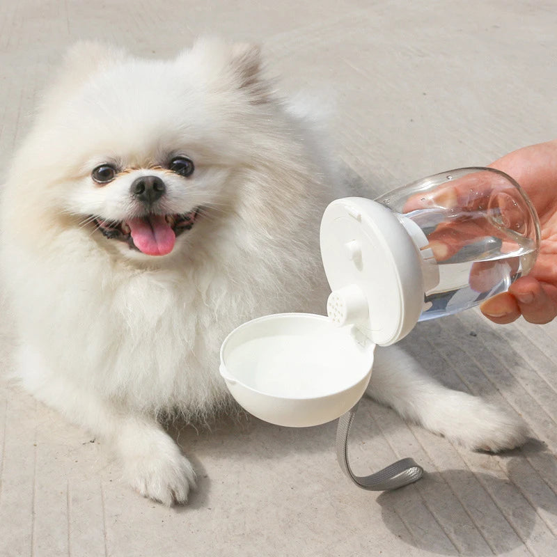 Lightweight Pet Water Bottle Dispenser With Lanyard Puppy Pet Drinker For Dog Accessories Supplies Outdoor Portable Traveling
