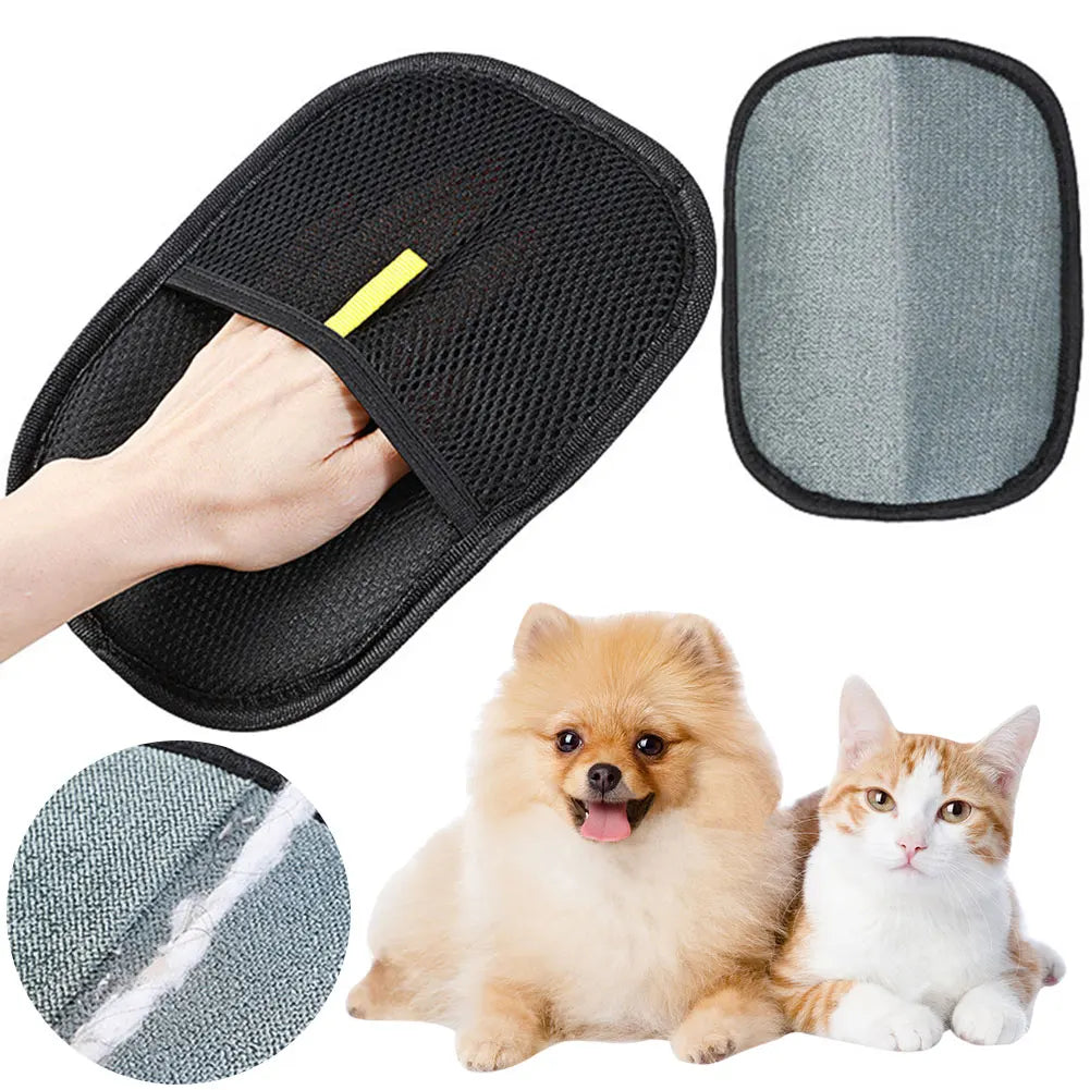 Pet Grooming equipment  Deshedding Glove, Pet hair remover glove for Small Pets with Long/Short/Curly Hair