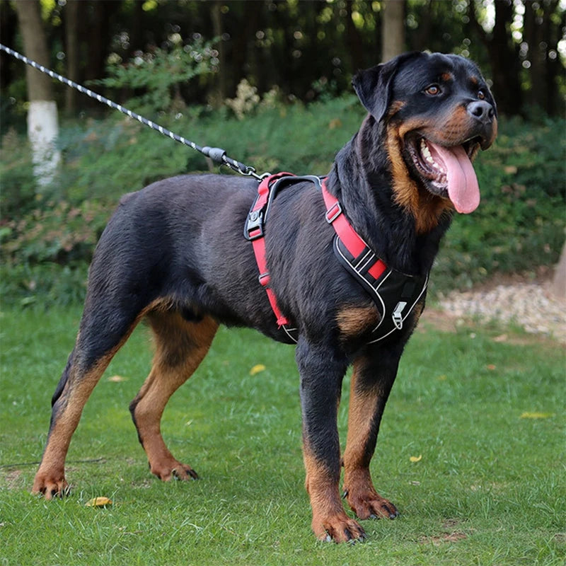 Dog Harness Reflective Medium Large Dogs Tactical Vest Big Waterproof Oxford Cloth Dog Harnesses Pet Accessories Supplies