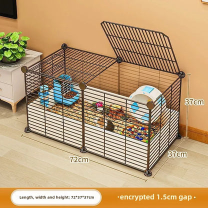 Hamster Cage Home Luxury Large Space Suitable for Multiple Pets Indoor Durability Free Landscaping Small Animal Products