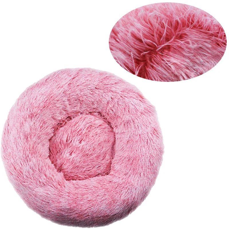 Round Dog Bed Winter-Warm Washable