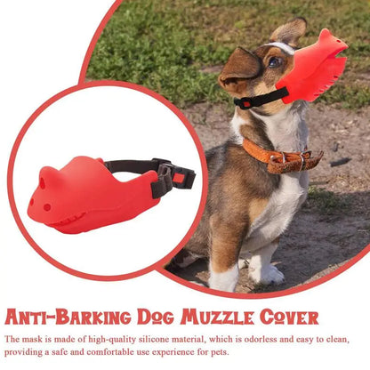 No Bark Muzzle For Dogs Silicone Dog Muzzle Comfortable Mouth Cover For Small Medium dogs