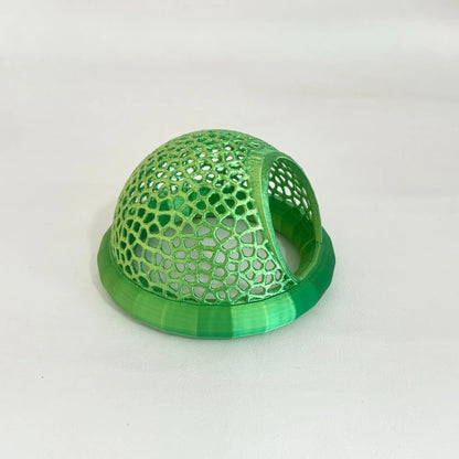 Aquarium Floating Cave Fish Shrimp Hideout Shelter 3-in-1 Hammock Feeding Ring & Resting Spot for Betta Small Aquatic Pets