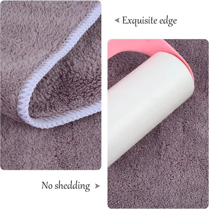 75×35cm Premium Microfiber Dog Bath Towel - Purple Super Absorbent Pet Towel, Holds 7x Its Weight in Liquid, Ultra Soft & Warm
