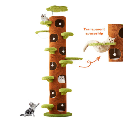 Large Cat Tree with Scratching Post, Tall Cat Tree Tower