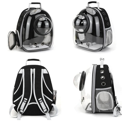 Pet Cat Carrying Bag/Backpack Breathable Portable Transparent Backpack Puppy Dog Transport Carrier Space Capsule Bags