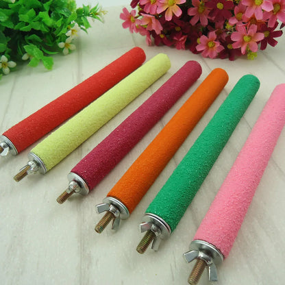 Bird Claw Beak Grinding Bar 1 piece of random color  Parrot Perching Station