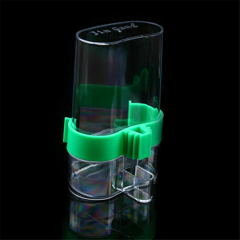 Parrot Bird Feeder Food Water Feeding Large Plastic Automatic Drinker Pet Parrot