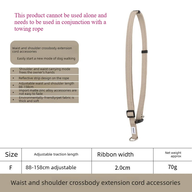 Bungee Buffer Dog Leash Set Anti-Shock - different colors