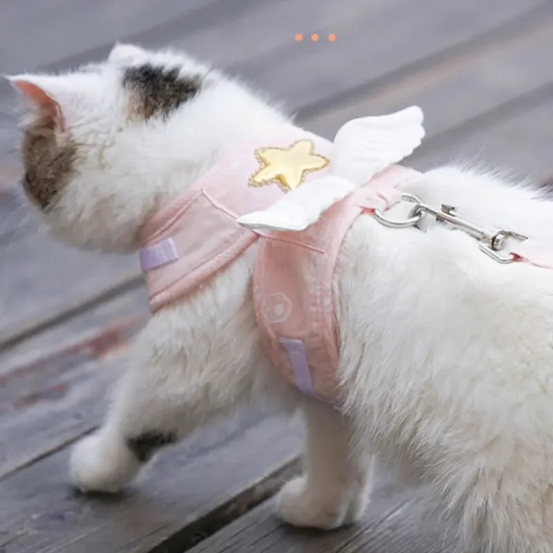 Angel Wing Vest Cat Dog Harness - color choice