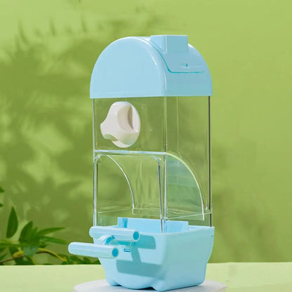 Bird Feeder/Water Dispenser House Shaped Parakeet  Large Capacity Anti Spill Food Container