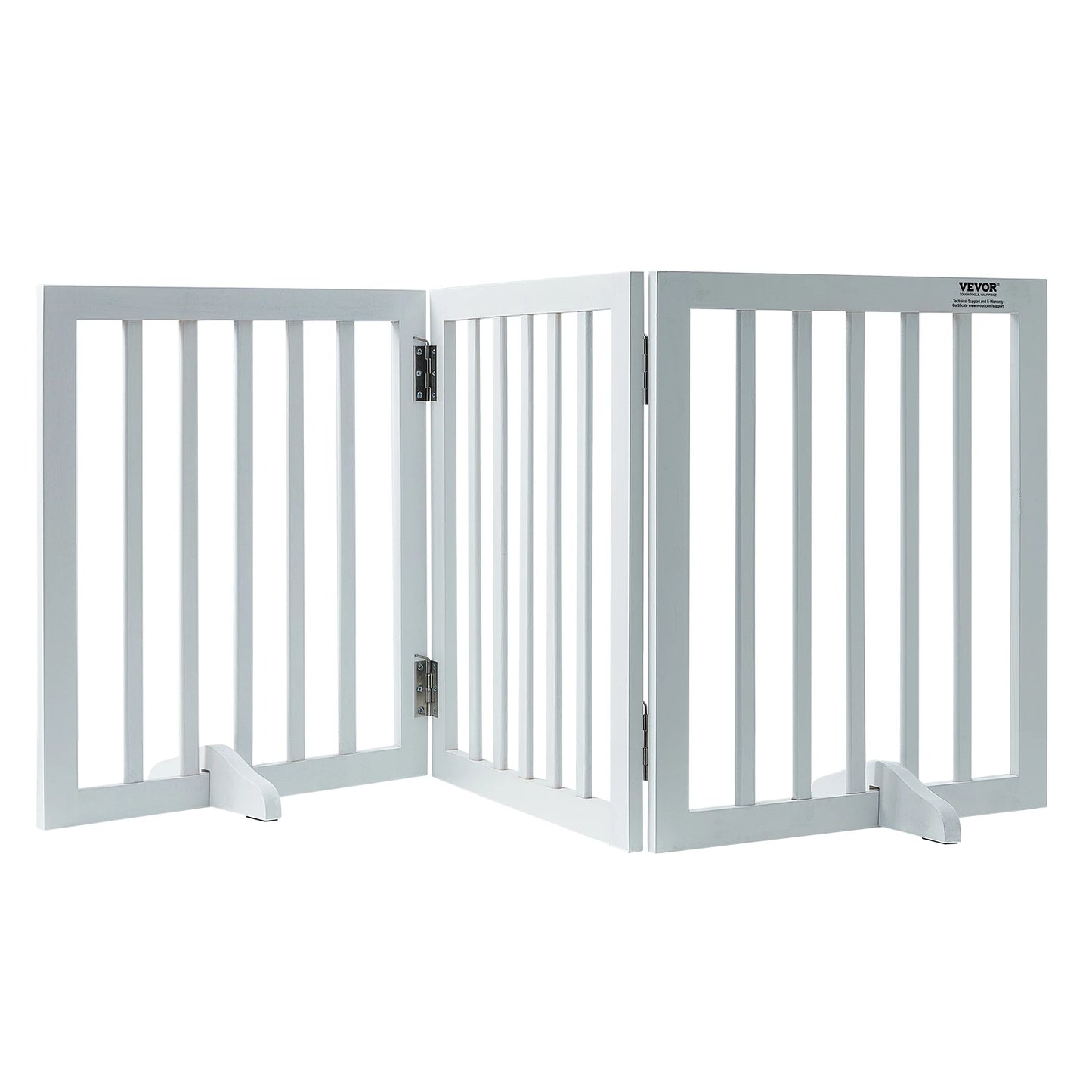 Success Free Standing Dog/Pet Gate, 3 Panels Foldable Pet Gate for Narrow Passageways, Expandable Barrier