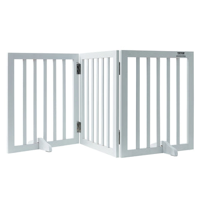 Success Free Standing Dog/Pet Gate, 3 Panels Foldable Pet Gate for Narrow Passageways, Expandable Barrier