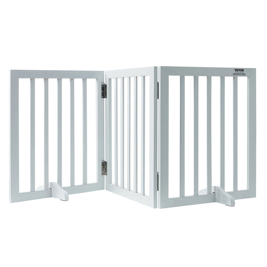 Success Free Standing Dog/Pet Gate, 3 Panels Foldable Pet Gate for Narrow Passageways, Expandable Barrier