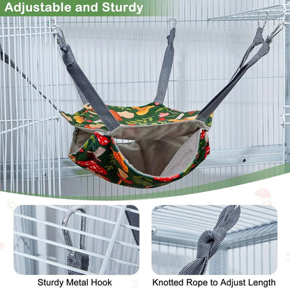 4-Pack Ferret Hammock – Washable Soft Cage Accessories for Guinea Pigs, Sugar Gliders & Small Pets