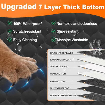 Waterproof Pet Travel Accessories Foldable Dog Car Seat  Safety Hammock Trunk Mat Car Rear Back Seat Protector
