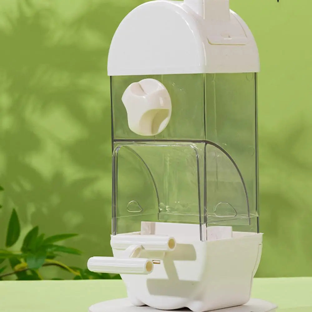Bird Feeder/Water Dispenser House Shaped Parakeet  Large Capacity Anti Spill Food Container