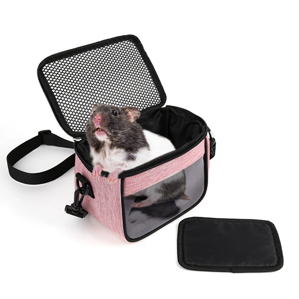 Small Animal Carrier Backpack for Small Pet, Breathable Portable, Outgoing Crossbody Travel Bag, Windproof