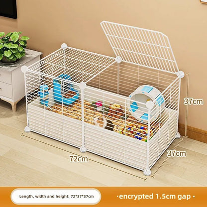 Hamster Cage Home Luxury Large Space Suitable for Multiple Pets Indoor Durability Free Landscaping Small Animal Products